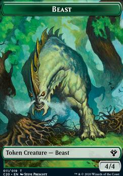 Bird Illusion // Beast (011) Double-Sided Token [Commander 2020 Tokens]