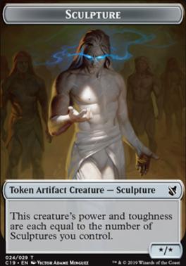 Bird (001) // Sculpture Double-Sided Token [Commander 2019 Tokens]