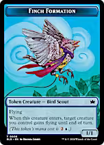 Rabbit // Finch Formation Double-Sided Token [Bloomburrow Tokens]