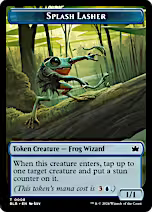 Rabbit // Splash Lasher Double-Sided Token [Bloomburrow Tokens]