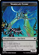 Cragflame // Starscape Cleric Double-Sided Token [Bloomburrow Tokens]
