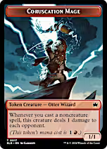 Food // Coruscation Mage Double-Sided Token [Bloomburrow Tokens] [Foil]