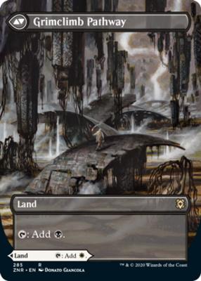 Brightclimb Pathway // Grimclimb Pathway (Borderless Alternate Art) [Zendikar Rising] [Foil]