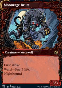 Brutal Cathar // Moonrage Brute (Showcase Equinox) [Innistrad: Midnight Hunt]
