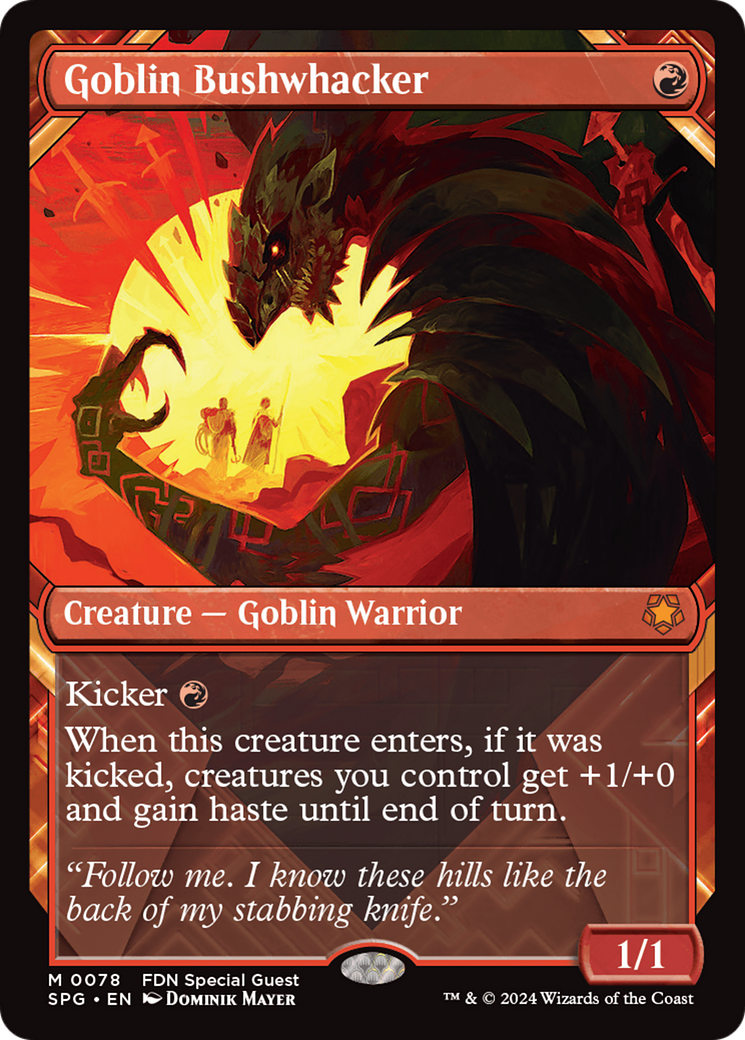 Goblin Bushwhacker (Showcase) [Foundations Special Guests] [Foil]