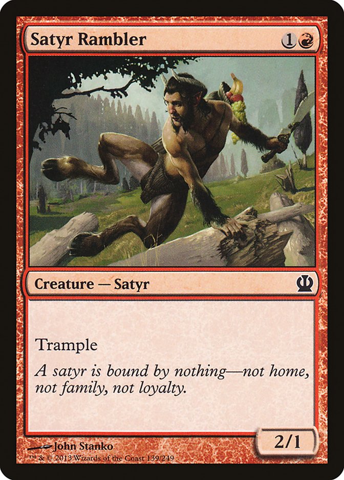 Satyr Rambler [Theros] [Foil]