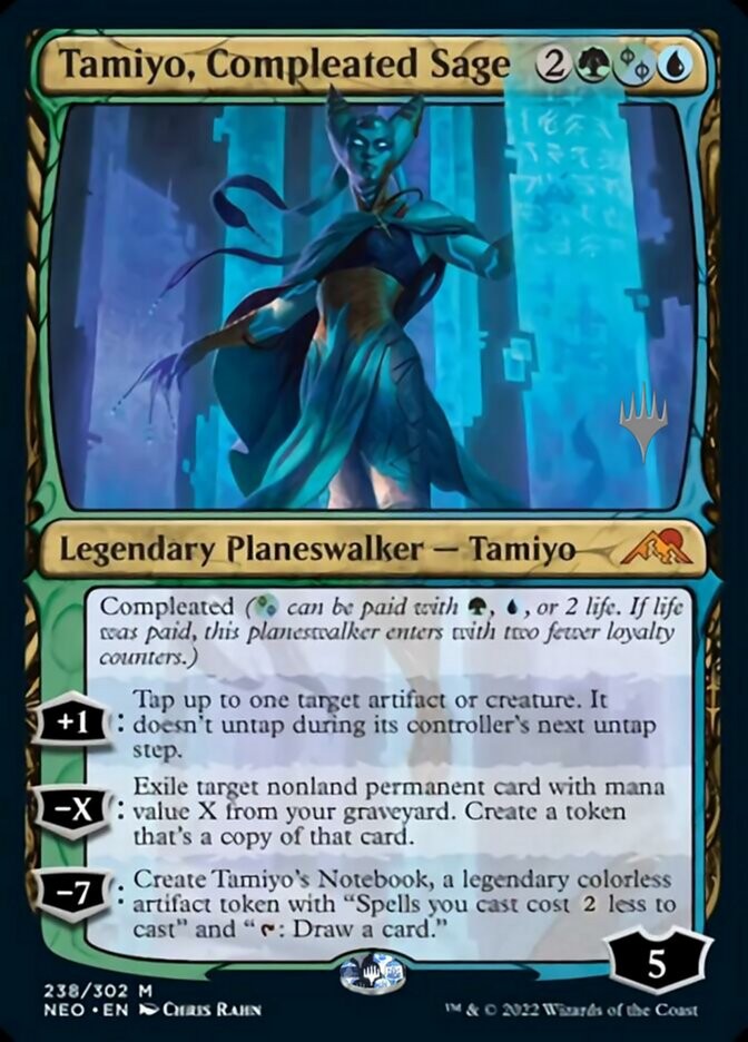 Tamiyo, Compleated Sage (Promo Pack) [Kamigawa: Neon Dynasty Promos] [Foil]