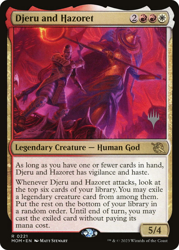 Djeru and Hazoret (Promo Pack) [March of the Machine Promos] [Foil]