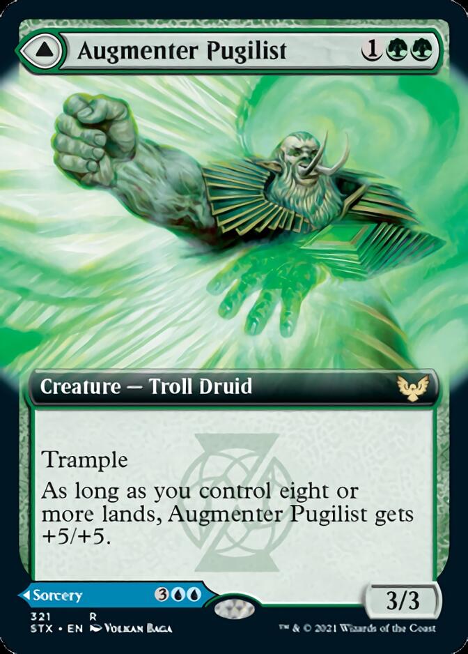 Augmenter Pugilist // Echoing Equation (Extended Art) [Strixhaven: School of Mages] [Foil]