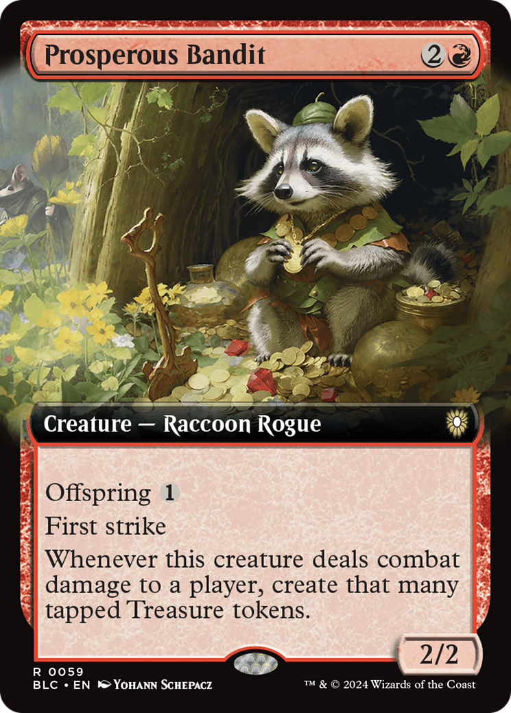 Prosperous Bandit (Extended Art) [Bloomburrow Commander] [Foil]