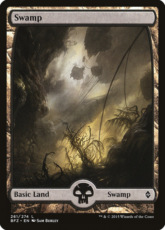 Swamp (261) (Full Art) [Battle for Zendikar] [Foil]