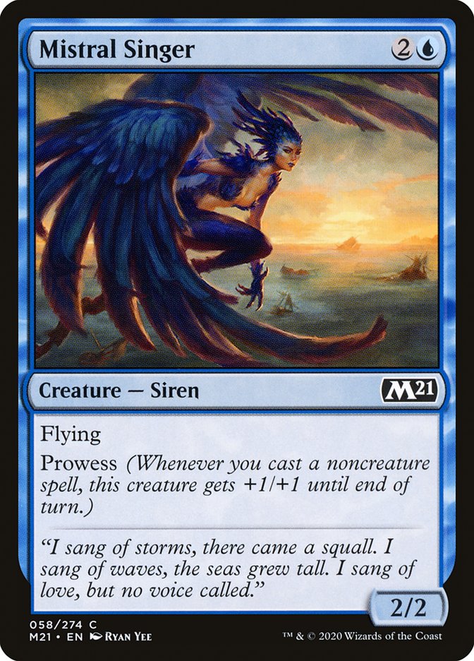 Mistral Singer [Core Set 2021] [Foil]