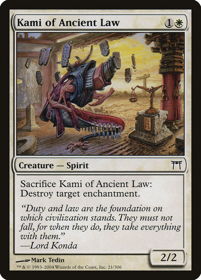 Kami of Ancient Law [Champions of Kamigawa] [Foil]