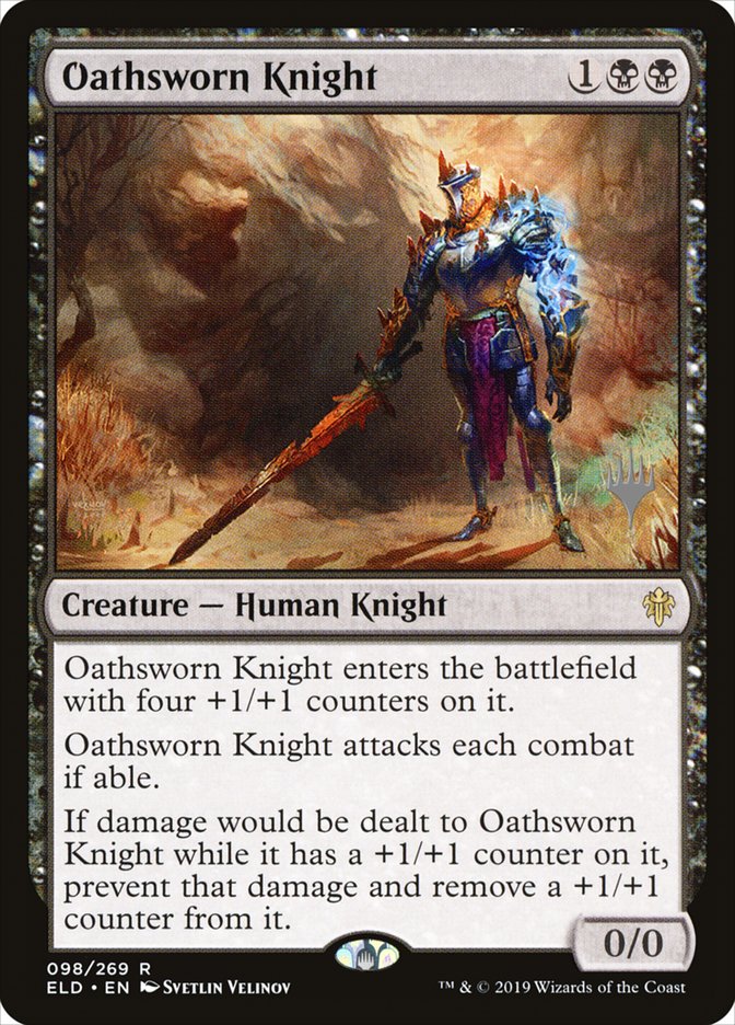 Oathsworn Knight (Promo Pack) [Throne of Eldraine Promos] [Foil]