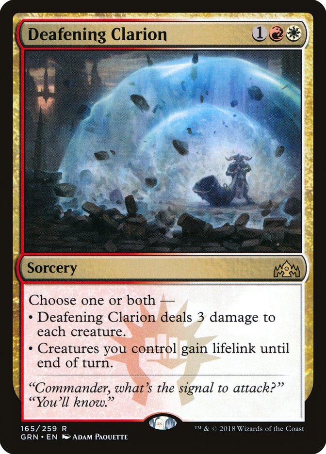 Deafening Clarion [Guilds of Ravnica] [Foil]