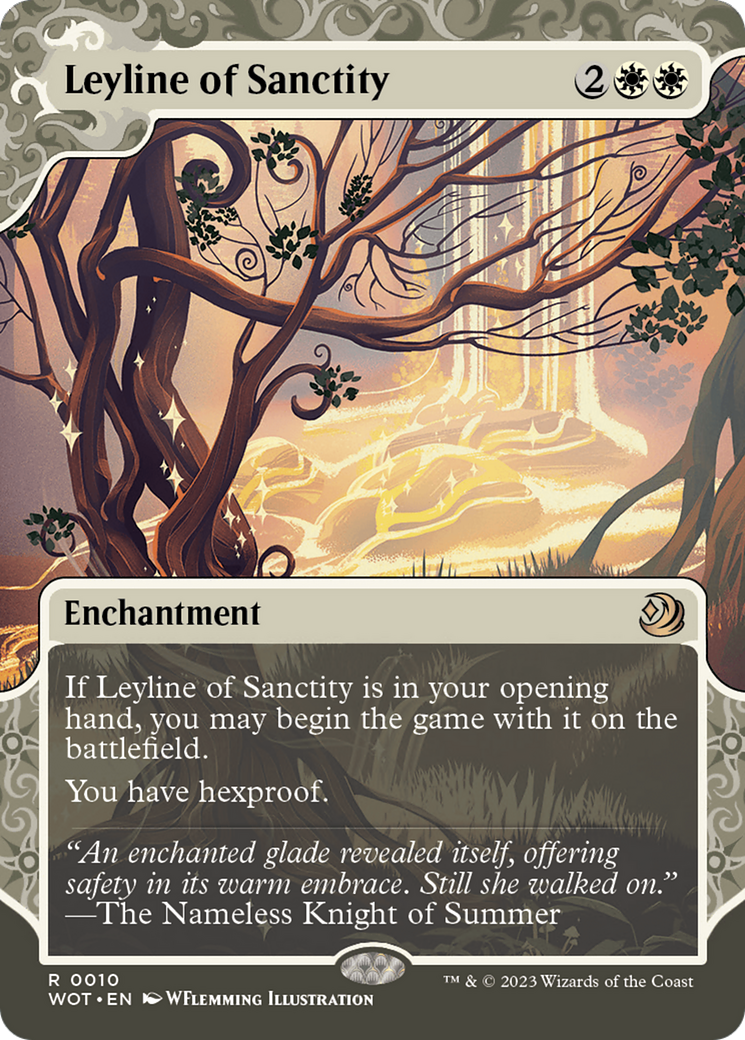Leyline of Sanctity [Wilds of Eldraine: Enchanting Tales] [Foil]