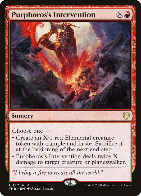 Purphoros's Intervention [Theros Beyond Death] [Foil]