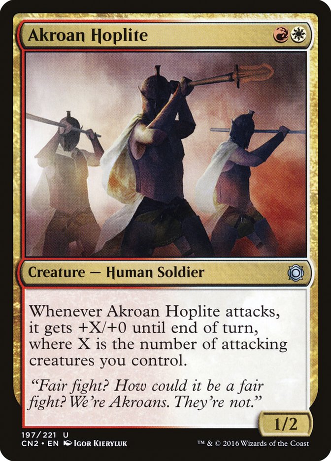 Akroan Hoplite [Conspiracy: Take the Crown] [Foil]