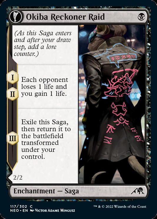 Okiba Reckoner Raid // Nezumi Road Captain [Kamigawa: Neon Dynasty] [Foil]