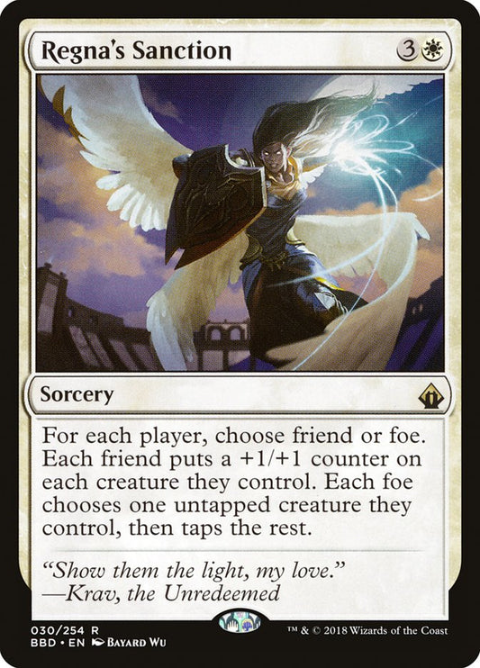 Regna's Sanction [Battlebond] [Foil]