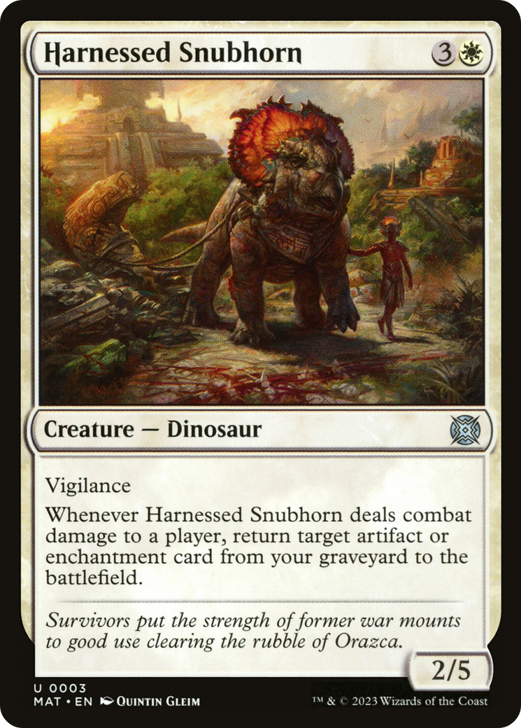 Harnessed Snubhorn [March of the Machine: The Aftermath] [Foil]