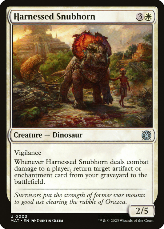 Harnessed Snubhorn [March of the Machine: The Aftermath] [Foil]