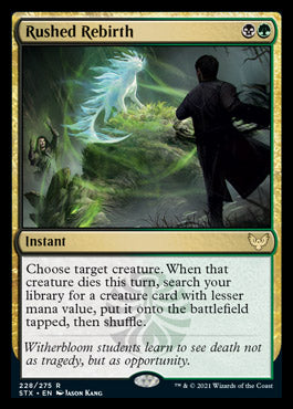 Rushed Rebirth [Strixhaven: School of Mages] [Foil]