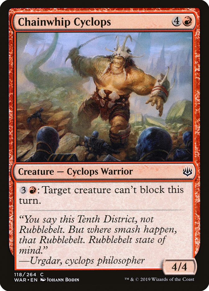 Chainwhip Cyclops [War of the Spark] [Foil]