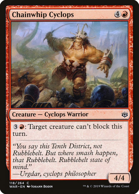 Chainwhip Cyclops [War of the Spark] [Foil]