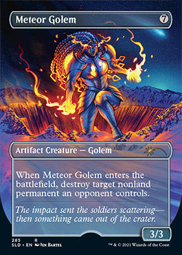 Meteor Golem (Borderless) [Secret Lair Drop Series] [Foil]