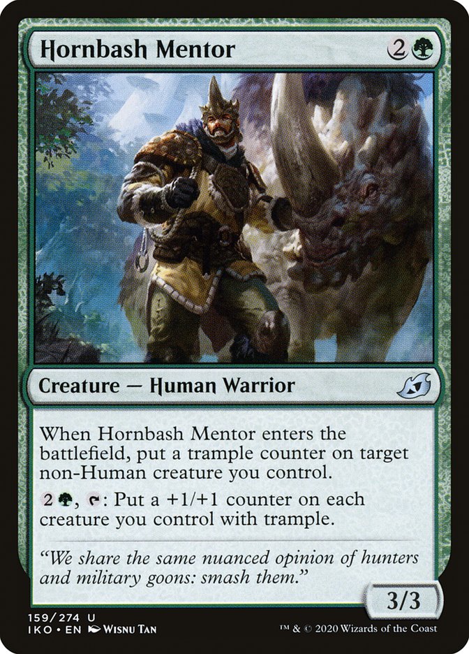 Hornbash Mentor [Ikoria: Lair of Behemoths] [Foil]