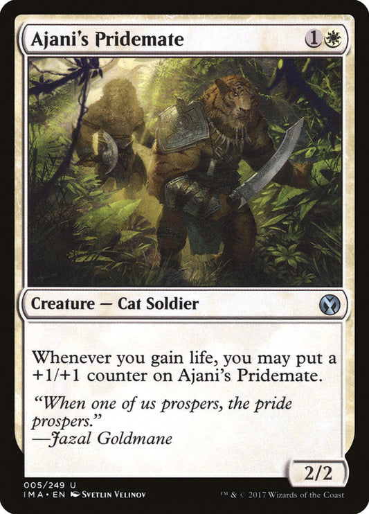 Ajani's Pridemate [Iconic Masters] [Foil]