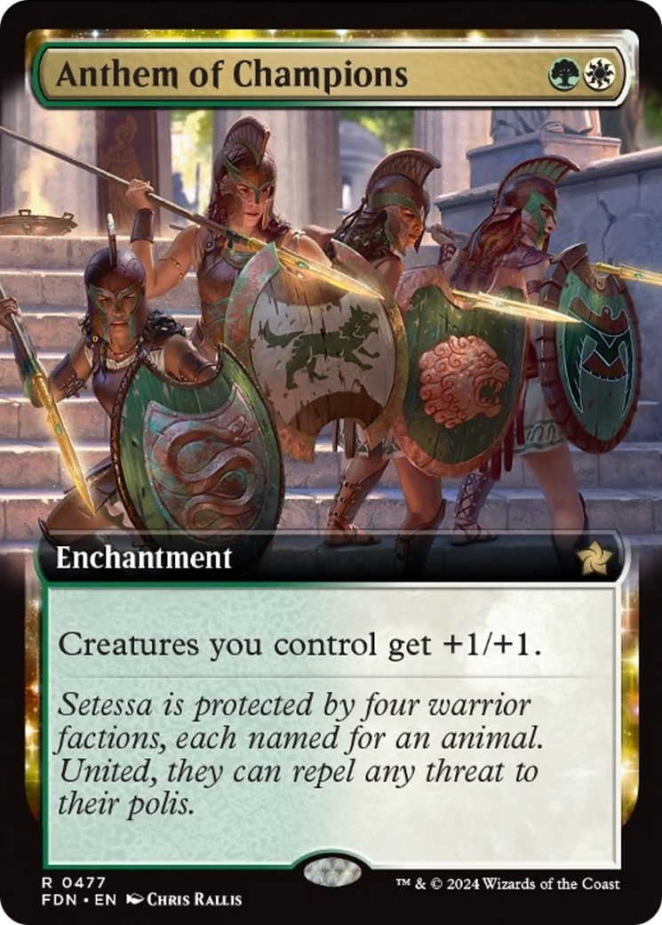Anthem of Champions (Extended Art) [Foundations] [Foil]