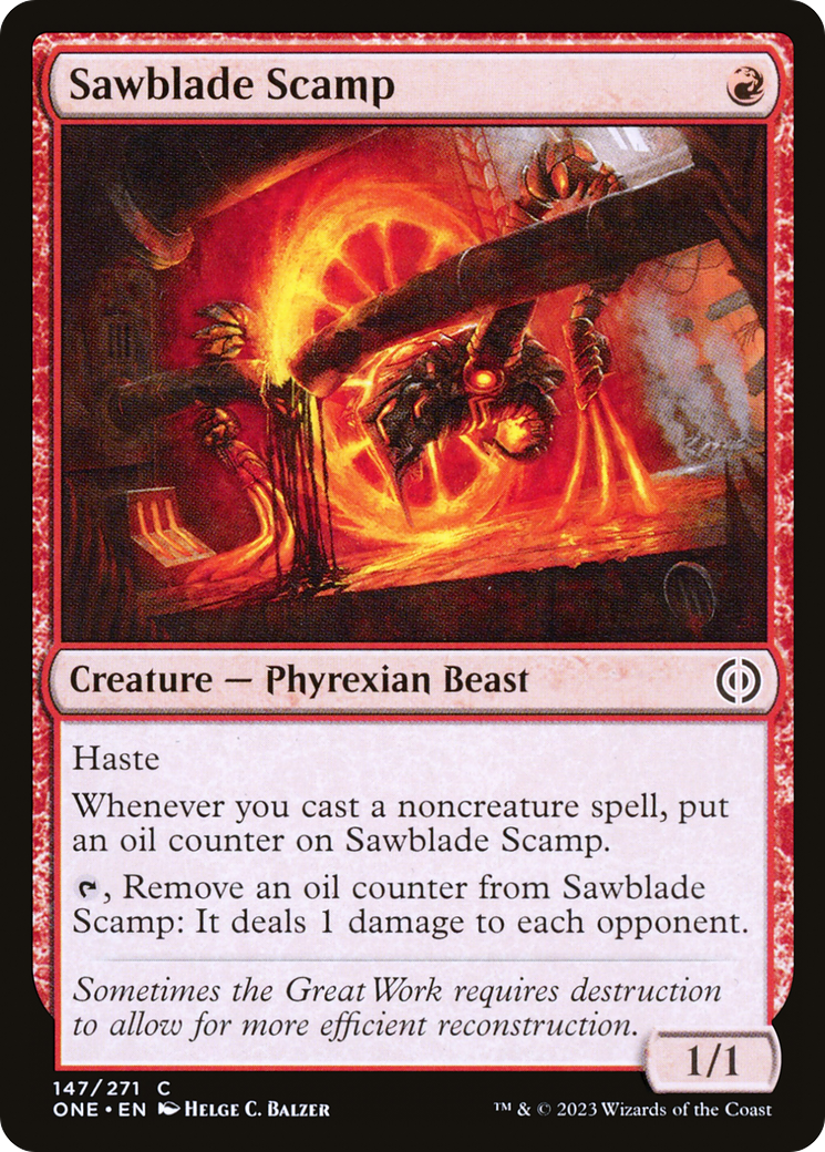 Sawblade Scamp [Phyrexia: All Will Be One] [Foil]