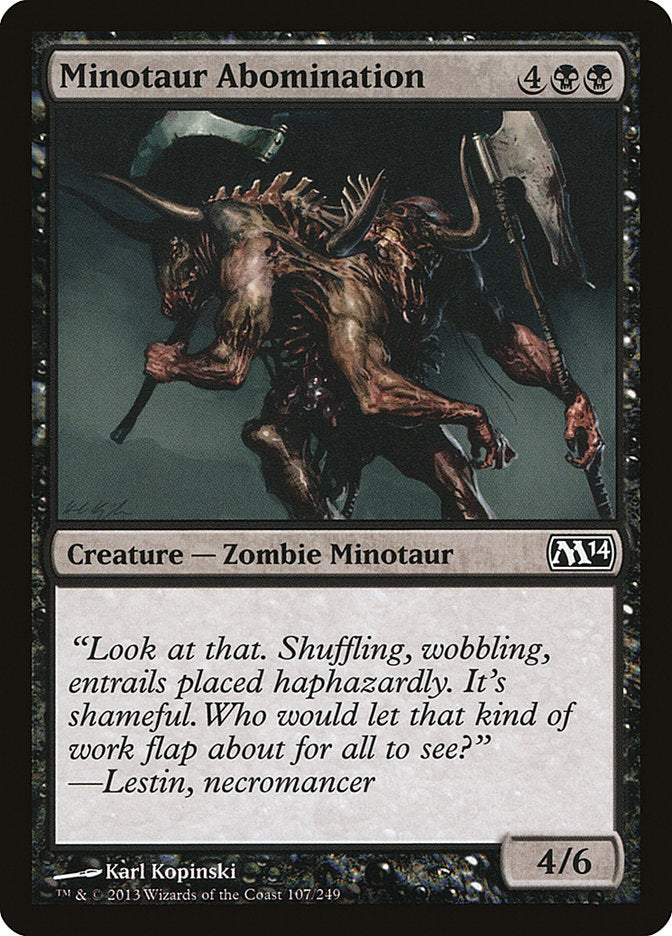 Minotaur Abomination [Core Set 2014]