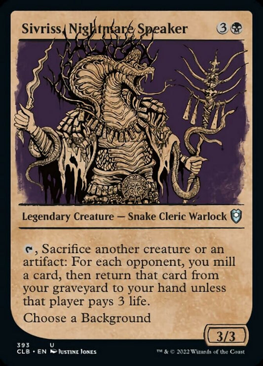 Sivriss, Nightmare Speaker (Showcase) [Commander Legends: Battle for Baldur's Gate] [Foil]