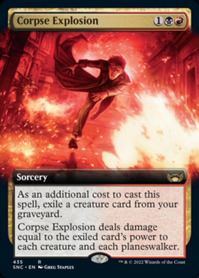 Corpse Explosion (Extended Art) [Streets of New Capenna] [Foil]