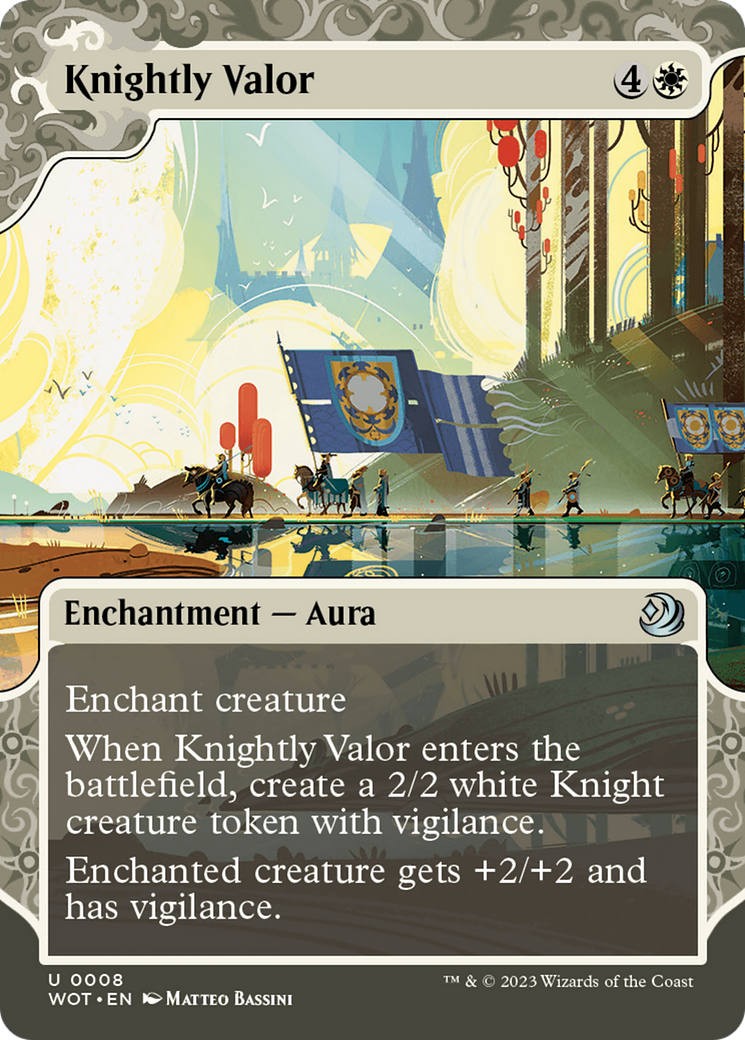 Knightly Valor [Wilds of Eldraine: Enchanting Tales] [Foil]