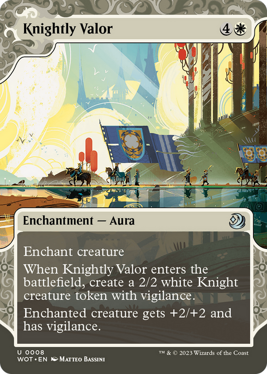 Knightly Valor [Wilds of Eldraine: Enchanting Tales] [Foil]