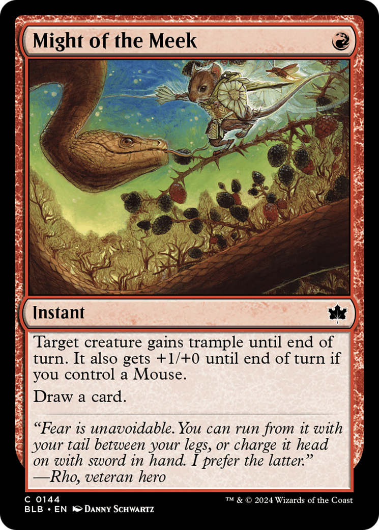 Might of the Meek [Bloomburrow] [Foil]