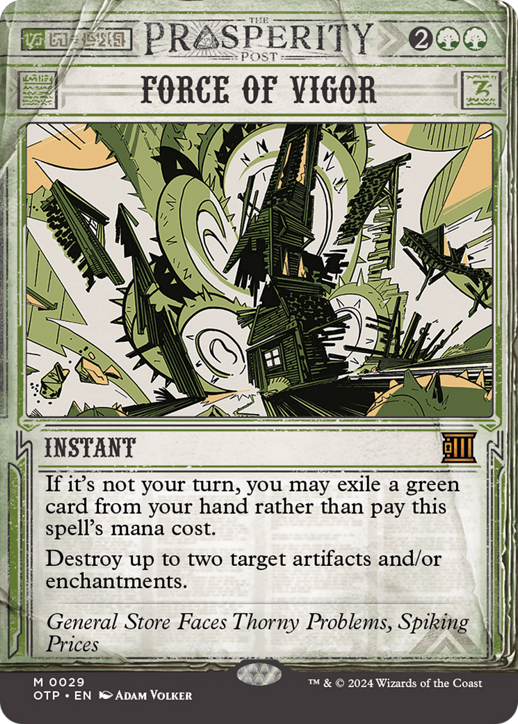 Force of Vigor [Outlaws of Thunder Junction: Breaking News] [Foil]
