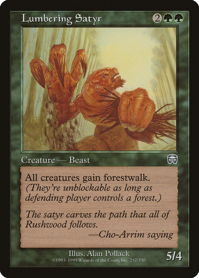 Lumbering Satyr [Mercadian Masques] [Foil]