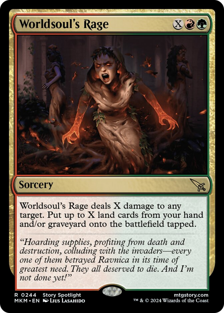 Worldsoul's Rage [Murders at Karlov Manor] [Foil]