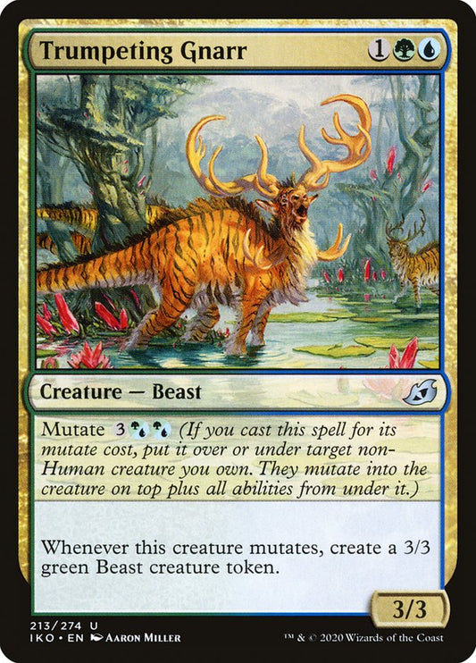 Trumpeting Gnarr [Ikoria: Lair of Behemoths] [Foil]