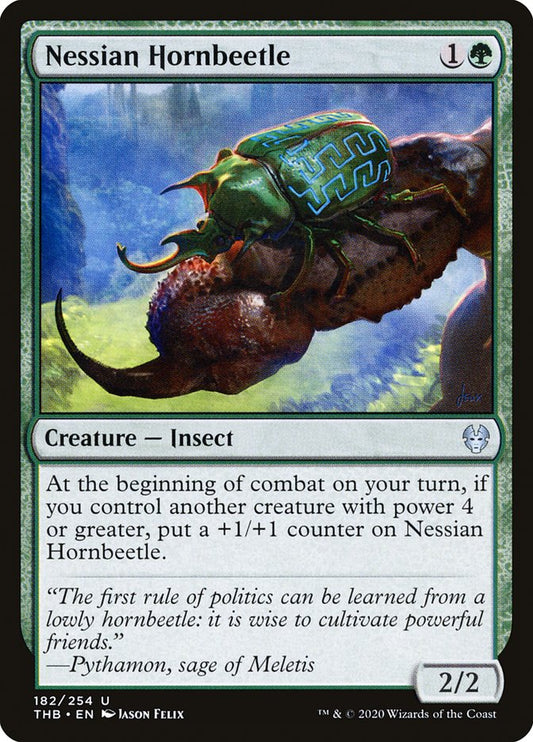 Nessian Hornbeetle [Theros Beyond Death] [Foil]