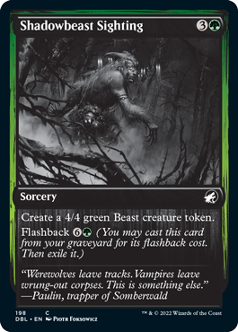 Shadowbeast Sighting [Innistrad: Double Feature] [Foil]