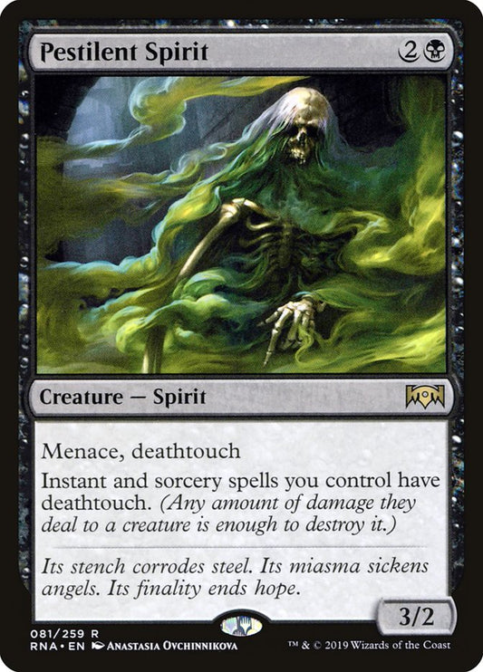 Pestilent Spirit [Ravnica Allegiance] [Foil]