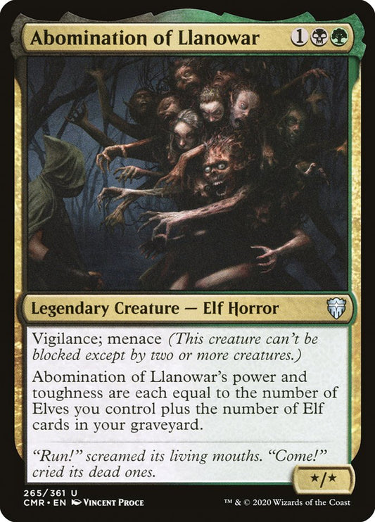 Abomination of Llanowar [Commander Legends] [Foil]