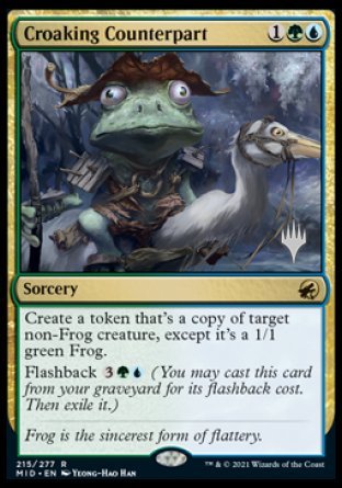 Croaking Counterpart (Promo Pack) [Innistrad: Midnight Hunt Promos] [Foil]
