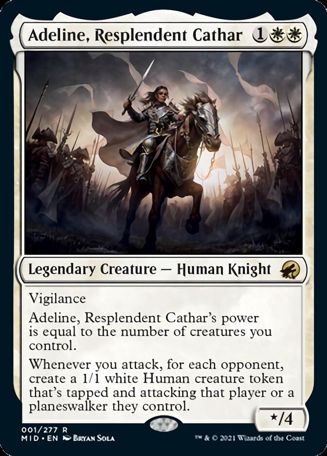 Adeline, Resplendent Cathar [Innistrad: Midnight Hunt] [Foil]